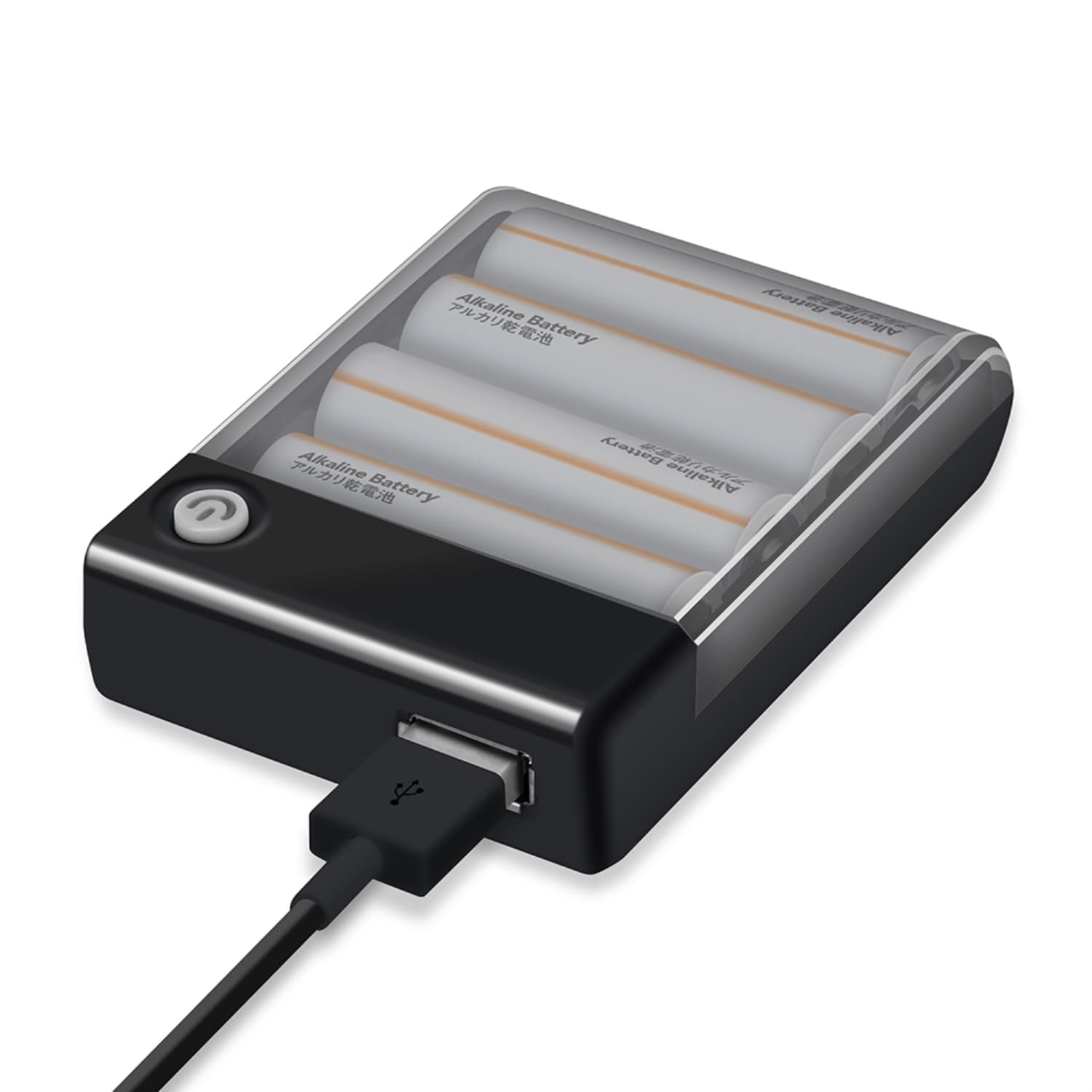 高級品市場 アルカリ電池充電器 USBケーブル for Android