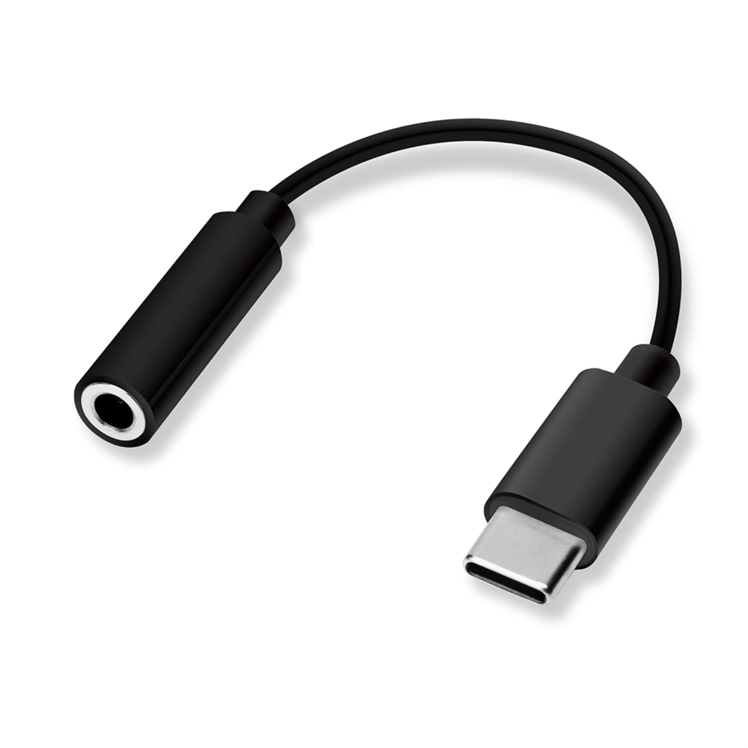 3.5mmイヤホン変換アダプタ for USB Type-C ブラック ｜ 株式会社PGA
