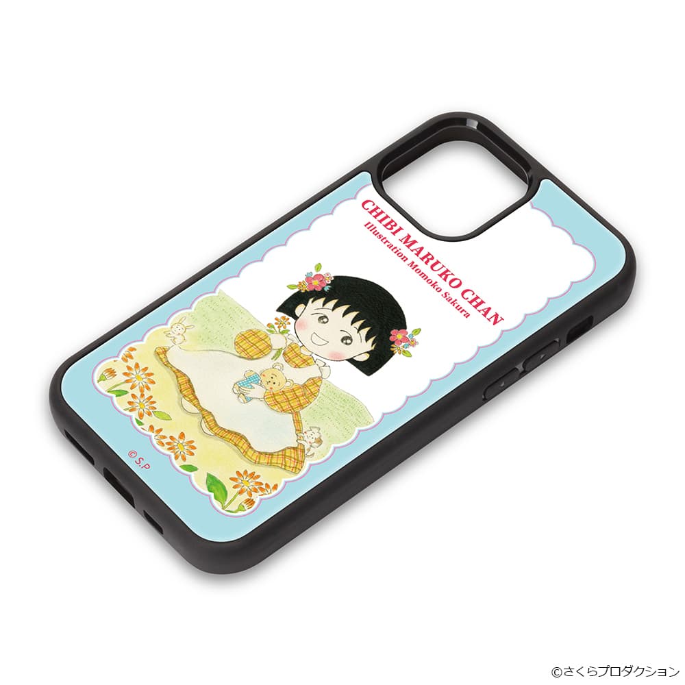 ちびまる子ちゃん iPhone 12/12 Pro用アクリルパネルケース [お花畑 ちびまる子ちゃん iPhone 12/12 Pro用アクリルパネルケース [お花畑