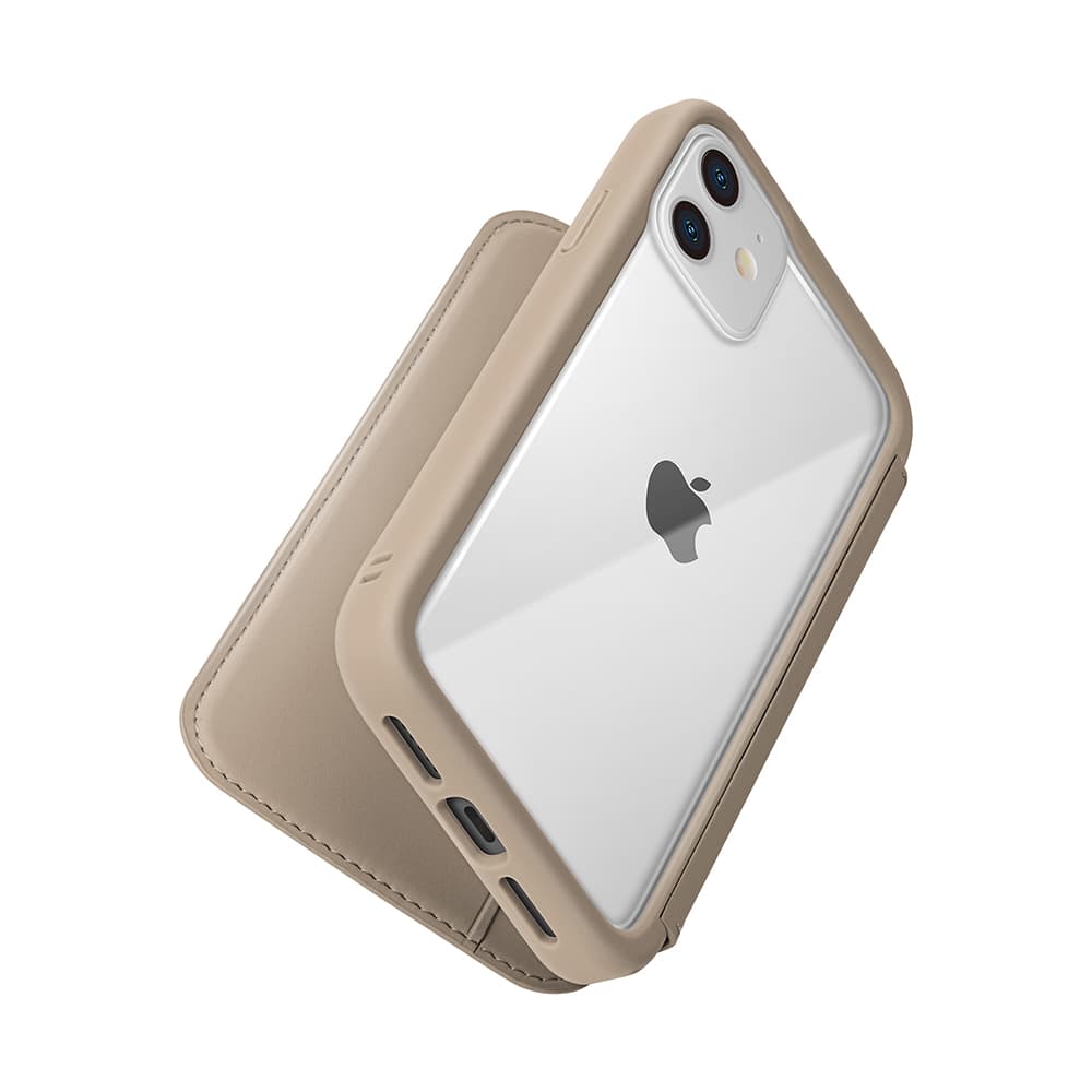 iPhone 12 mini用 ガラスフリップケース ベージュ｜株式会社PGA