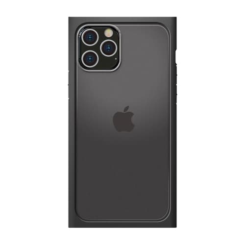 iPhone 12 Pro Max用 ガラスタフケース スクエアタイプ ブラック ...