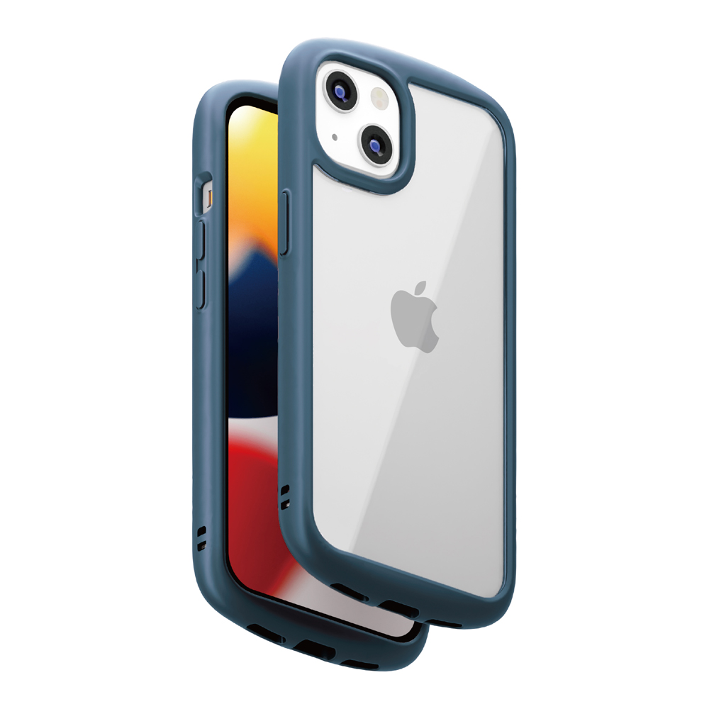 スマホアクセサリー iPhone用ケース iPhone 13用 ガラスタフケース ラウンドタイプ ネイビー ｜ 株式会社PGA