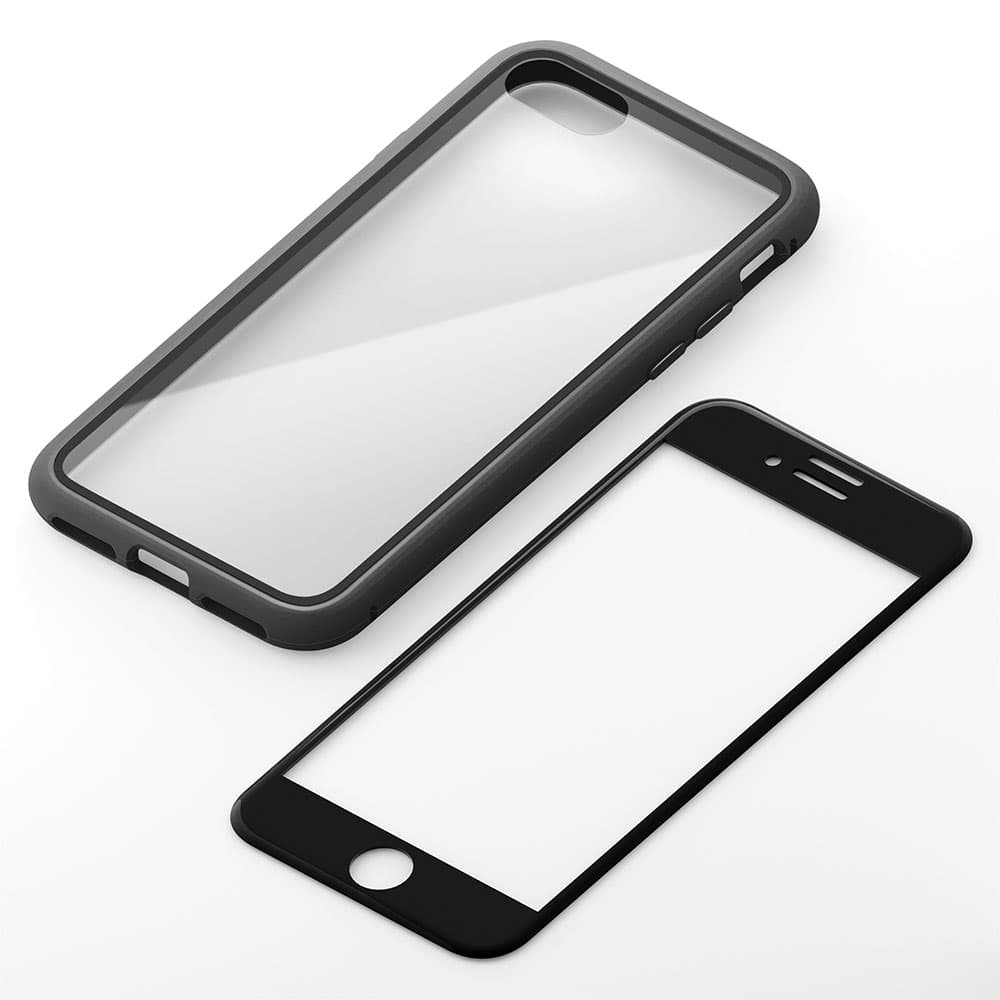 iPhone SE 第3世代 360°フルカバーケース [ブラック] ｜ 株式会社PGA