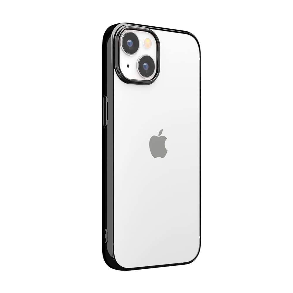iPhone 14用 メタリックフレーム クリアケース [ブラック]｜株式会社PGA