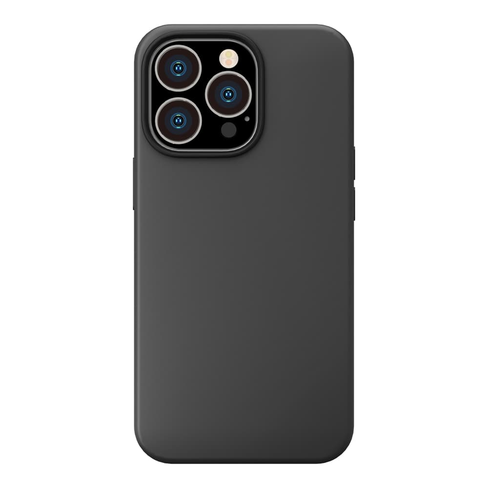 iPhone 14 Pro用 MagSafe対応 抗菌スリムシリコンケース [ブラック