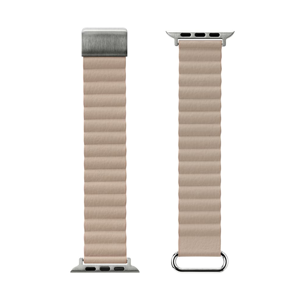 Apple Watch 42/41/40/38mm用 PUレザーマグネットバンド