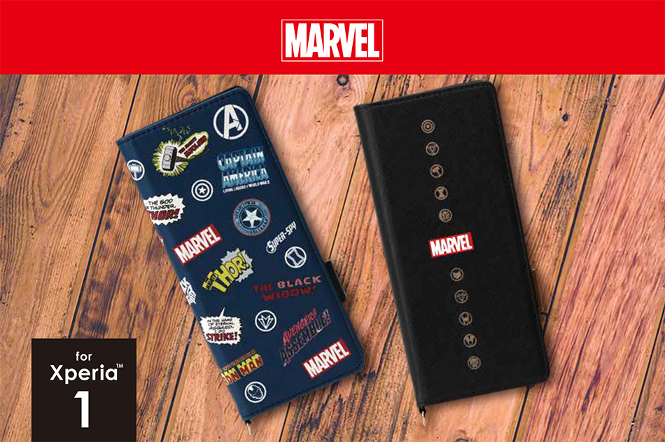 【MARVEL】Xperia™ 1用 フリップカバー